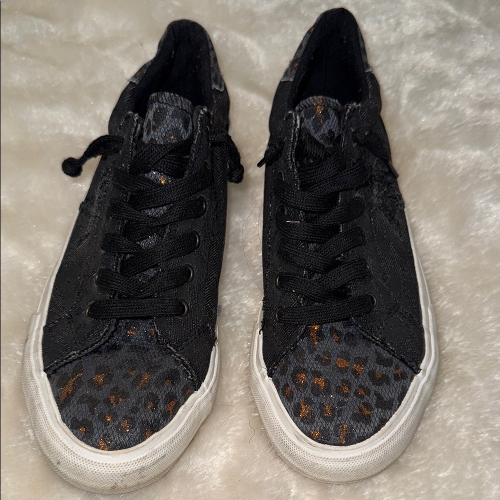 Stylish Black and Brown Women's Sneakers